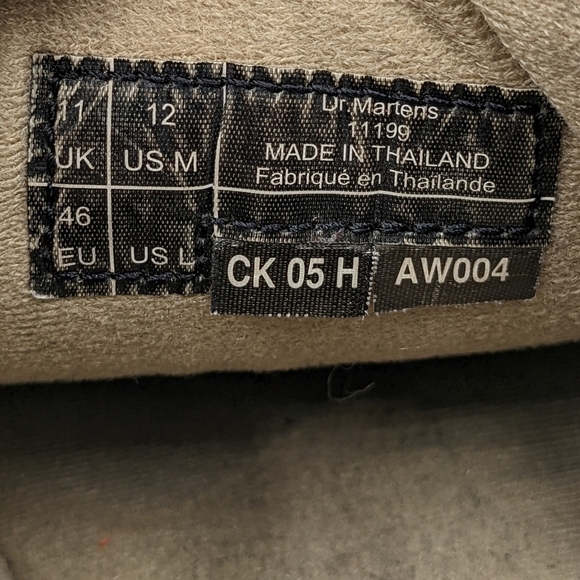 Dr. Martens Leather Oxford Sneaker Shoe 12 Men - Picture 8 of 8